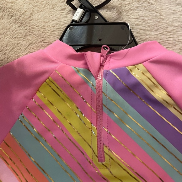 NWT Juicy Couture Toddler Rashguard Swim Shirt and Bikini Bottoms - Picture 5 of 5